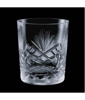 Lead Crystal Double Old Fashion 14oz. w/ Engraving Panel