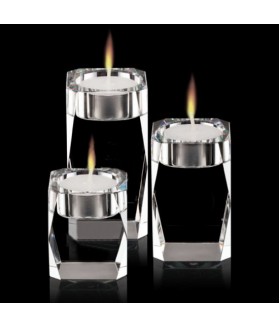 Optic Tapered Candleholders