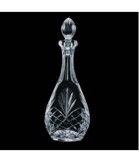 Cavanaugh Lead Crystal Wine Decanter 38oz. w/ Engraving Panel