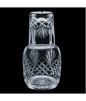 Lead Crystal Desk Water Set 24oz. w/ Engraving Panel