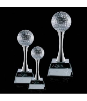 Crystal Arch Golf Award (2 sizes) — The Trophy Case