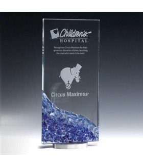 Blue Glacial Award - Rectangle