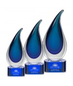 Blue Flame Art Glass