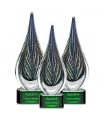 Peacock Feather Art Glass Awards