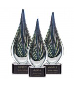Peacock Feather Art Glass Awards