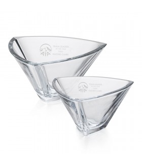 Crystalline Triangular Bowls