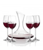 Madagascar 42oz. Carafe w/ Woodbridge Wine Glass (Individual & Sets)