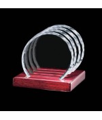 Optic Crystal Gem Cut Coaster (Individual & Set)