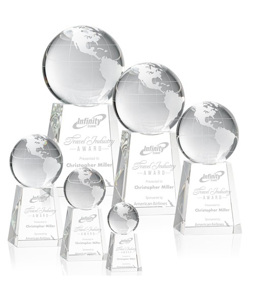 Optic Globe on Tapered Stand Optic Globe on Tapered Stand