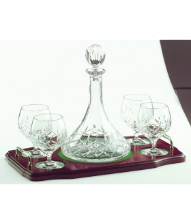 Galway Longford Miniature Decanter Tray Set
