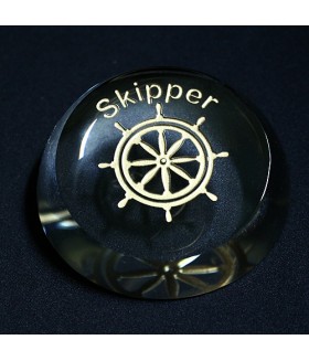 Skipper Slanted Round Paperweight