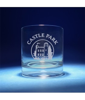 Castle Park Hand Engraved DOF Glass 13.5oz