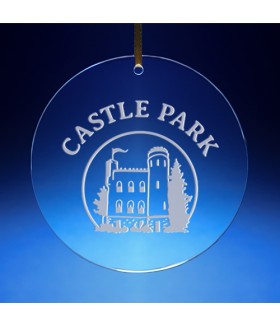 Castle Park Hand Engraved 4 inch Ornament
