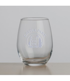 Castle Park Hand Engraved Stemless Wine Glass 15oz