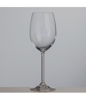 Castle Park Hand Engraved Stemmed Wine Glass 12oz