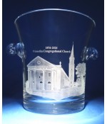 Winnetka Congregational Church Hand Engraved Chelsea Flared Ice Buckets