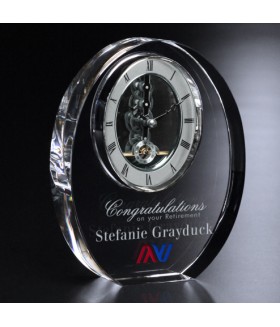Bradford Optic Crystal Clock