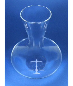 Decanter with Scales of Justice