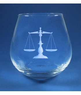 Forte Stemless Short with Scales of Justice