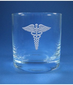 Titanium Iceberg DOF with Caduceus Symbol