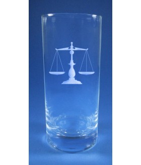 Titanium Iceberg High Ball with Scales of Justice