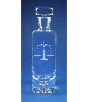 Galaxy Decanter with Scales of Justice