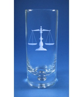 Galaxy HB Glass with Scales of Justice