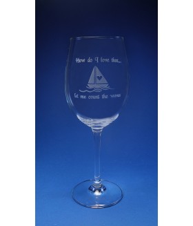 How Do I Love Thee... Classic White Wine Glass