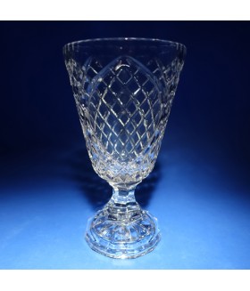 Cut Crystal Footed Trophy Vase