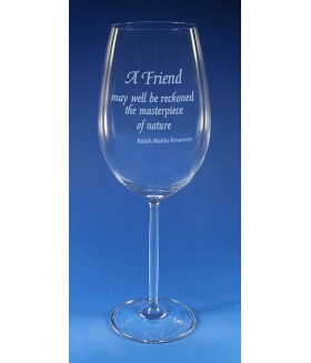 Friendship Diva Red Wine Glass