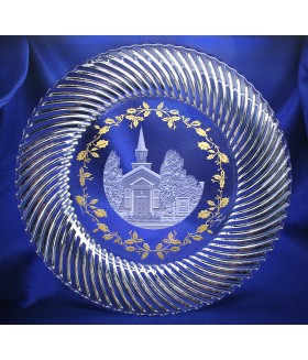 Long Grove Community Church Crystal Plate