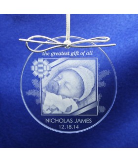 Baby Sub-Surface Laser Ornament