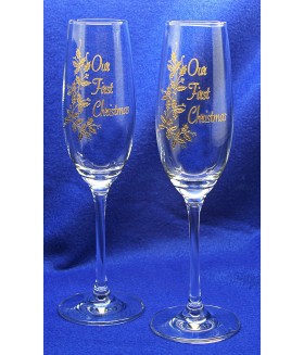 Our First Christmas Flute Set of 2