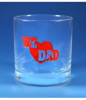 We Love Dad DOF Glass