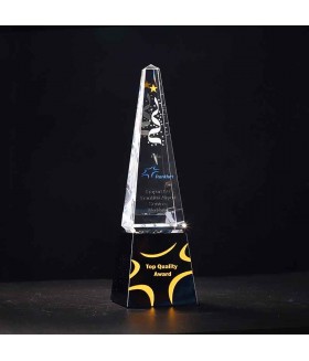 Obelisk Awards w/ Colored Base