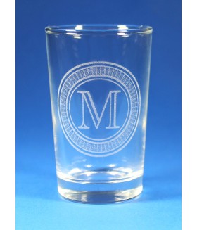 Shot Glass Customized Monogram Logo Set of 4