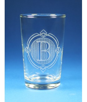Shot Glass Customized Circle Logo Set of 4