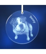 Sun Catcher Sub-Surface Laser Engraved with your Favorite Pet