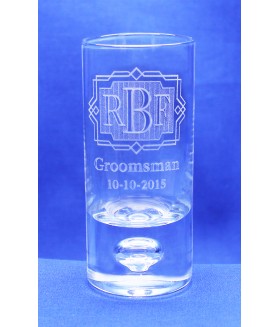 Shot Glass Monogram Set of 2