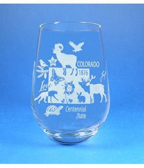 Colorado Stemless Wine Glass