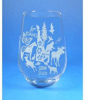 Idaho Stemless Wine Glass