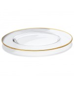 Charger Plate w/ Gold Rim