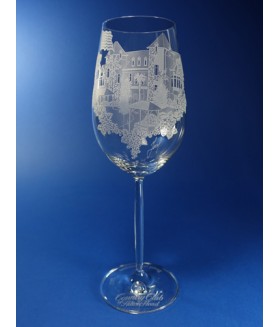 Wine Glass Customized w/ Clubhouse Engraving
