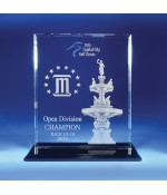 Custom Golf Trophy on Milton Rectangle Award