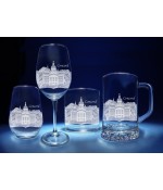 Concord, New Hampshire Skyline on Barware  -  Stemless Wine, Red Wine, DOF, Beer Mug