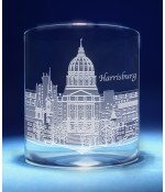 Harrisburg, Pennsylvania Skyline on Barware  -  Stemless Wine, Red Wine, DOF, Beer Mug