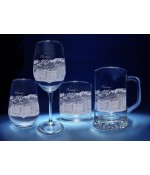Phoenix, Arizona Skyline on Barware  -  Stemless Wine, Red Wine, DOF, Beer Mug