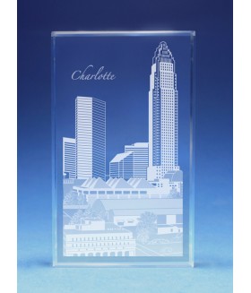 Charlotte Skyline Paperweight