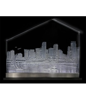 Miami Skyline Peak on Luminary Base