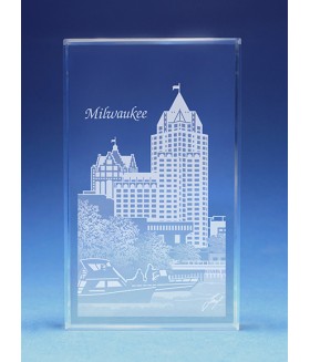 Milwaukee Skyline Paperweight